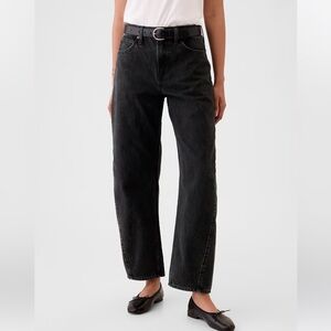 GAP high rise barrel jeans